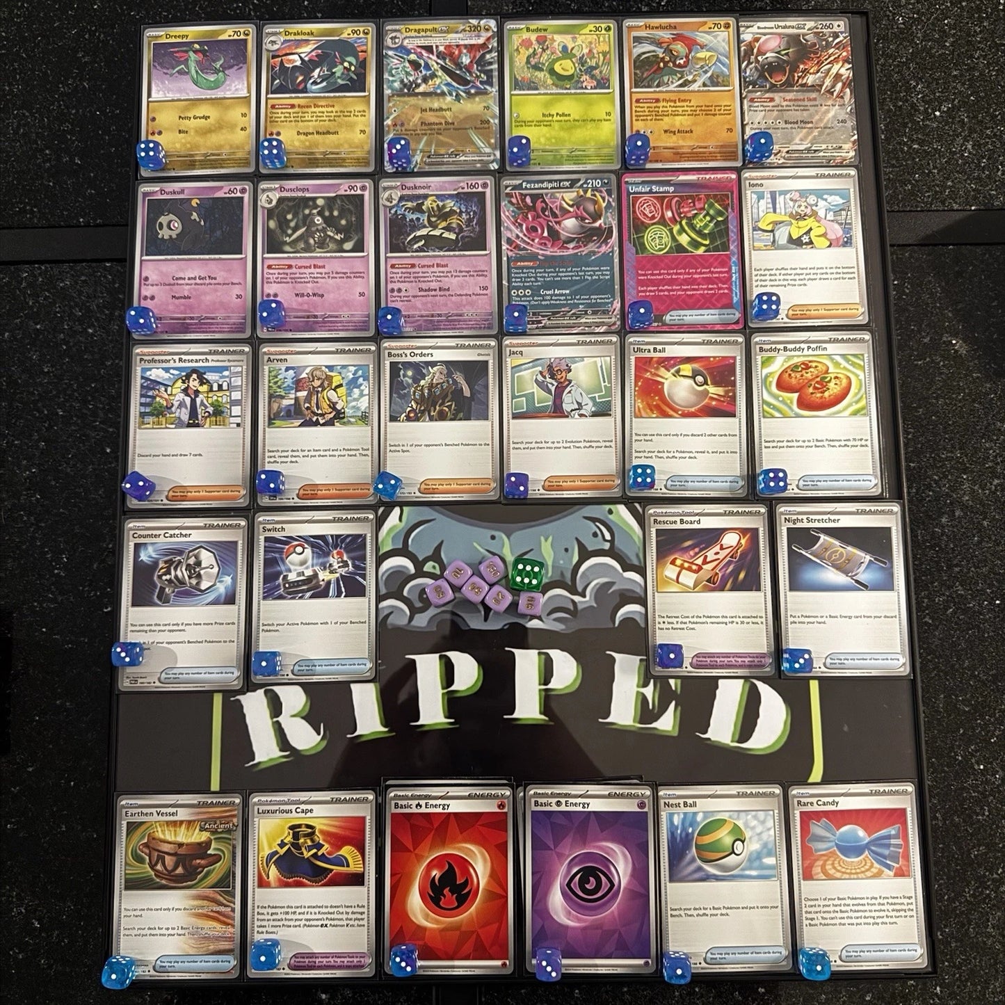 Dragapult Dusknoir - Tournament Ready Deck + Accessories