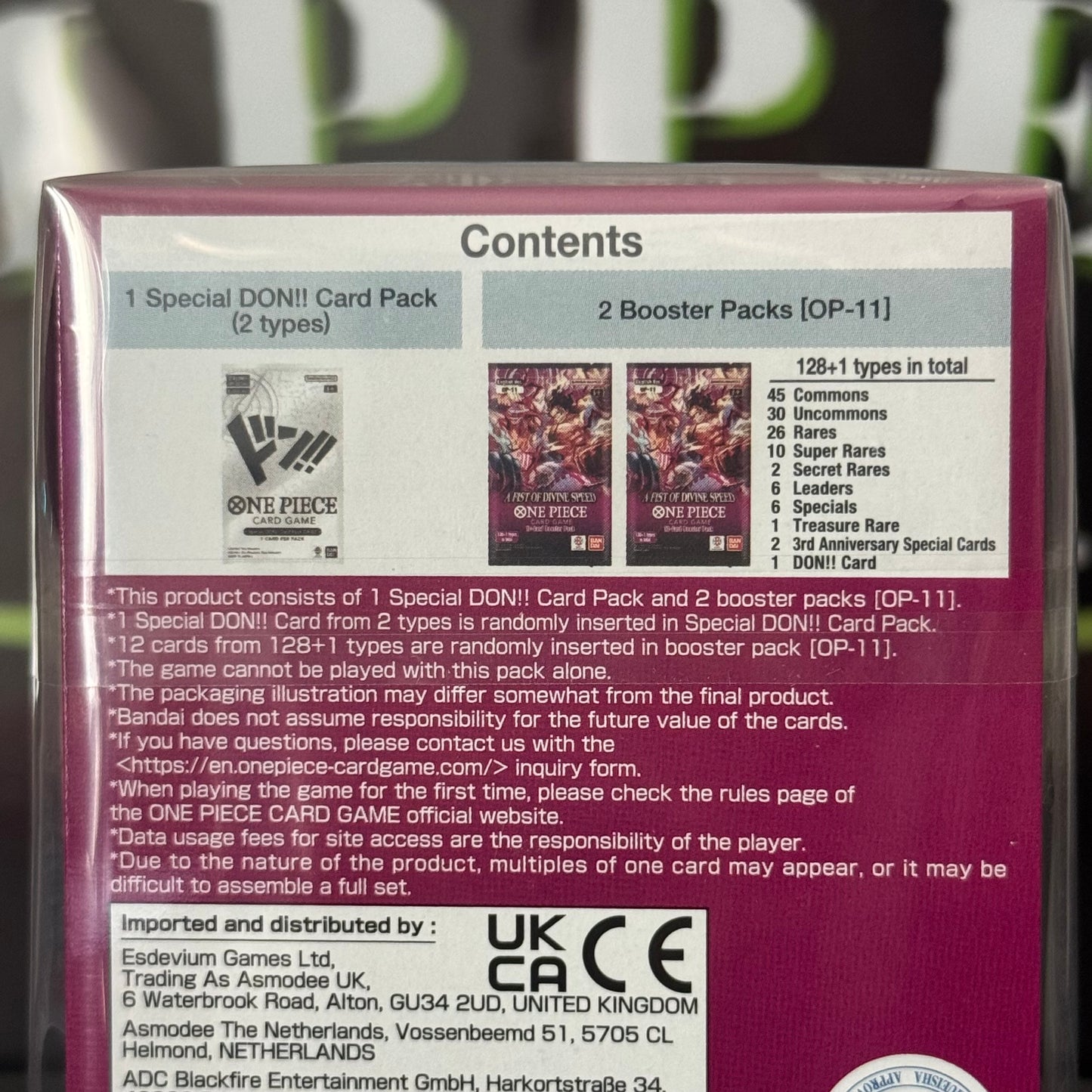 A Fist of Divine Speed Double Pack Set, Lot of 4 (OP11)