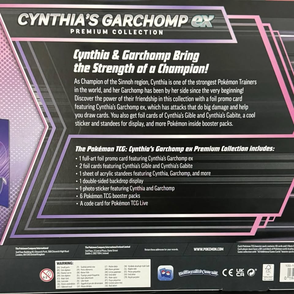 Cynthia’s Garchomp ex Premium Collection (MCAP)