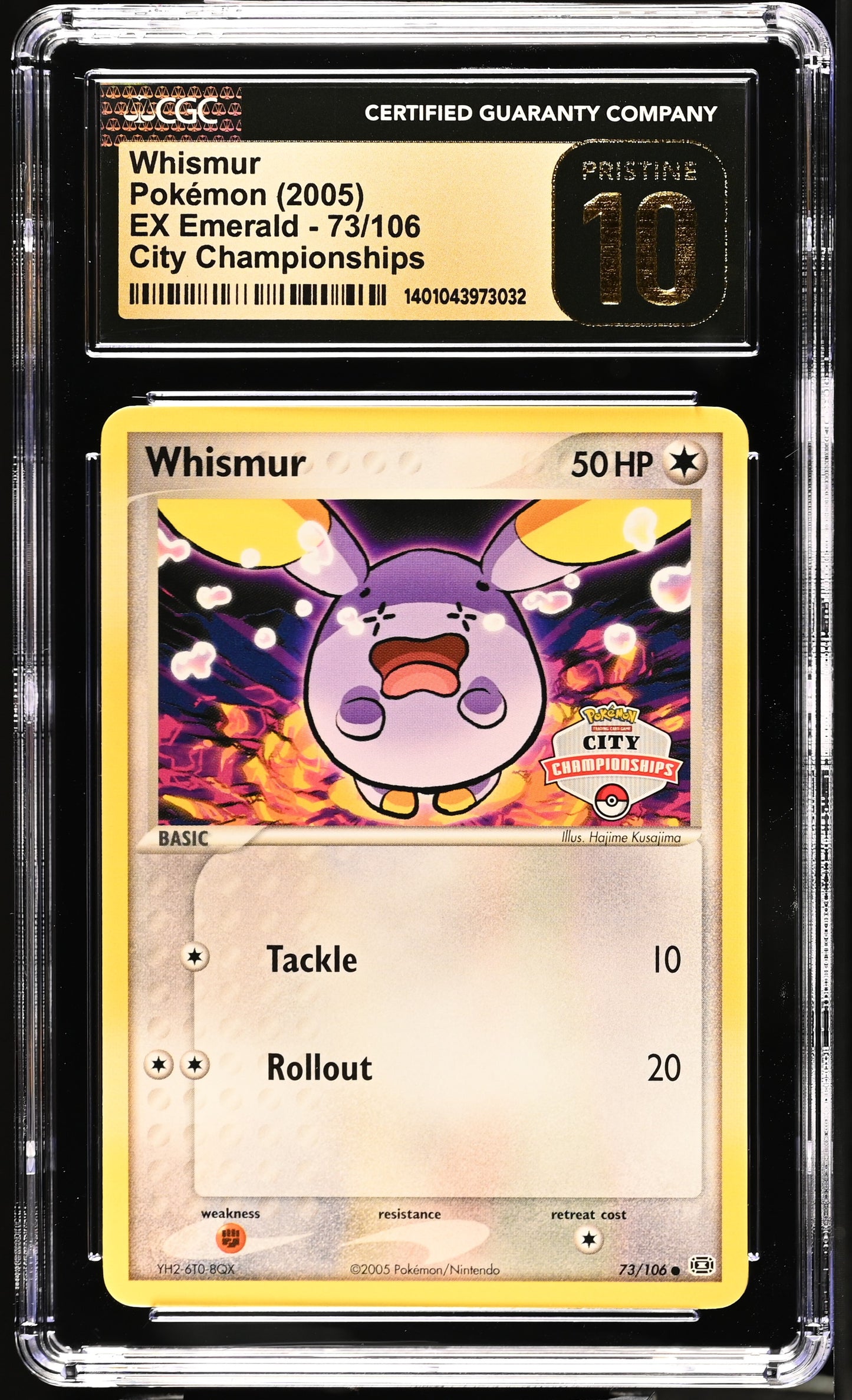 CGC Pristine 10 - Whismur #73 (City Championships Promo)