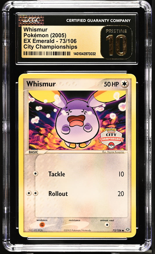 CGC Pristine 10 - Whismur #73 (City Championships Promo)