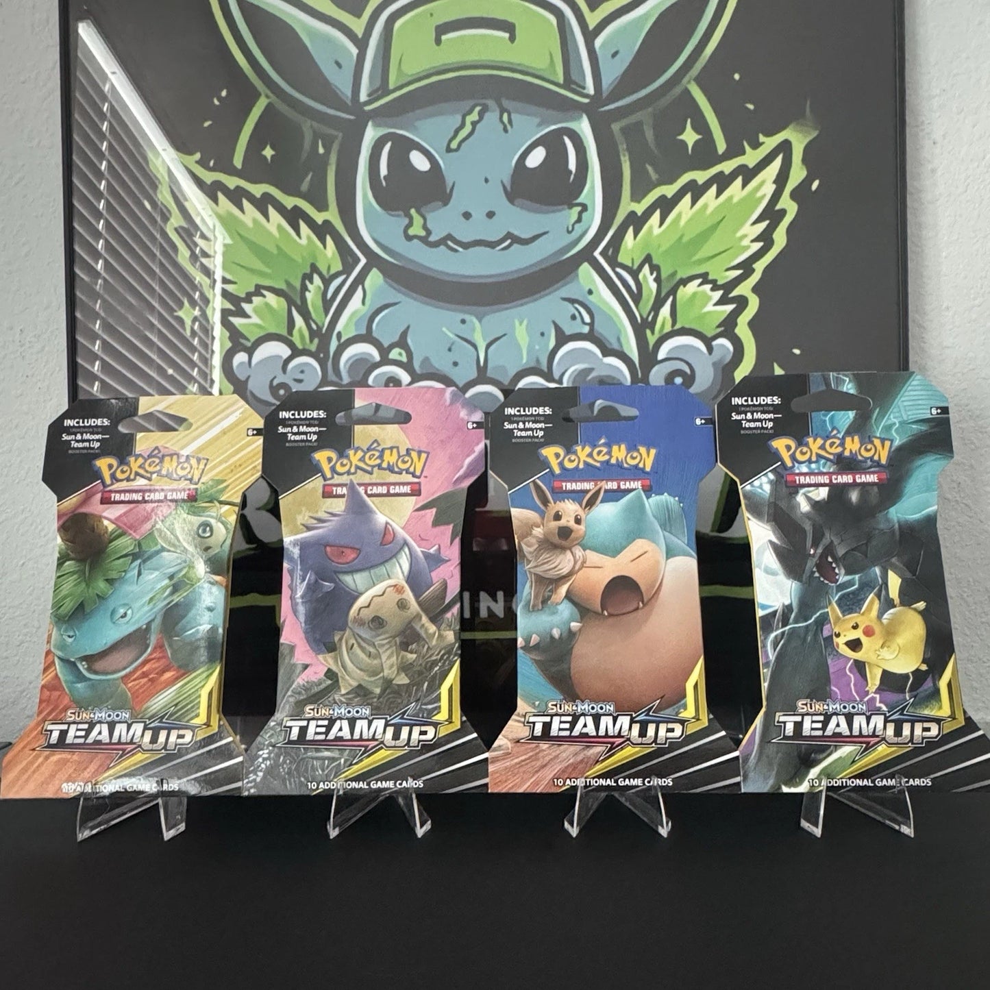 Team Up Sleeved Booster Pack Art Bundle [Set of 4] (SM9)