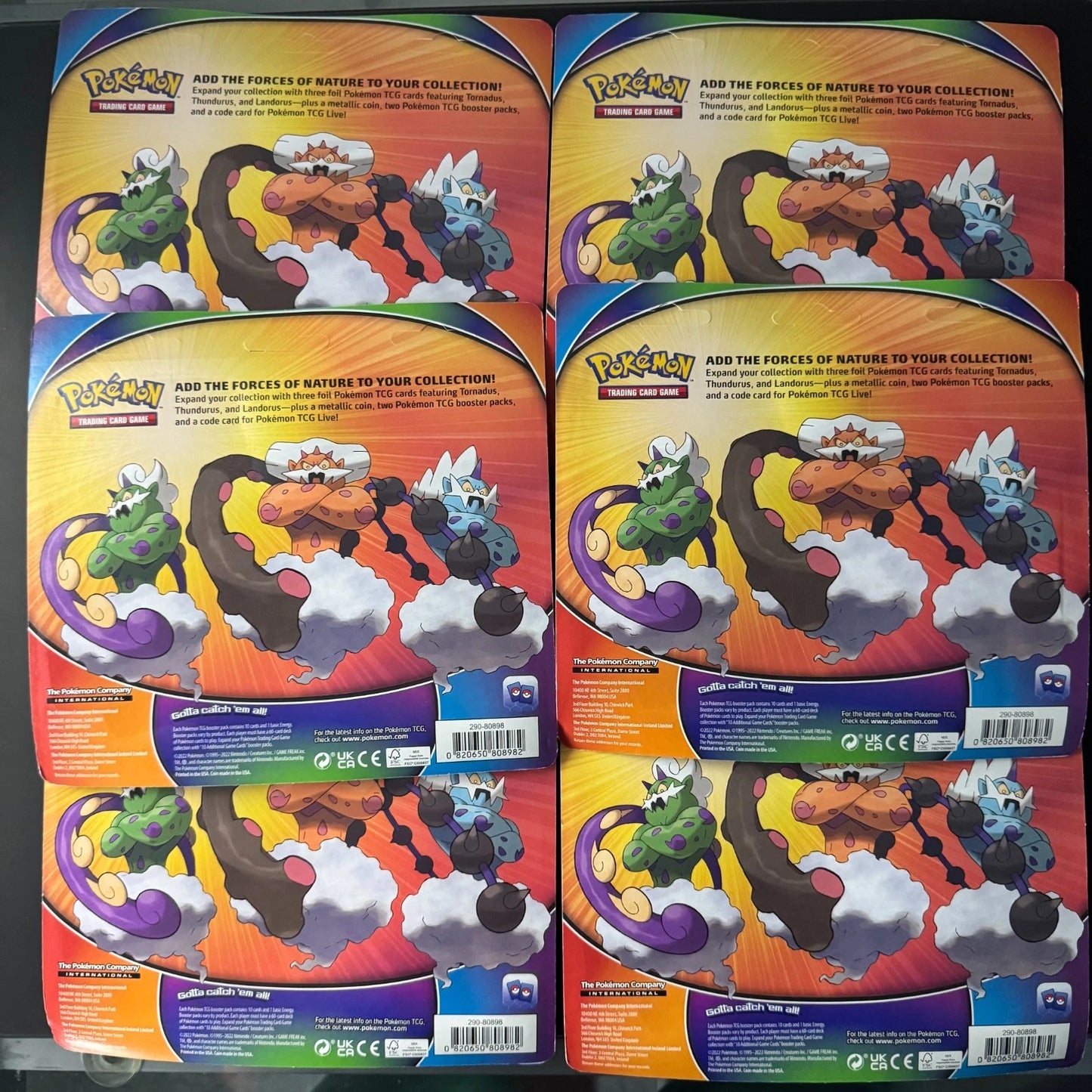 Unova Two Pack Blister Forces of Nature Trio Lot of x6